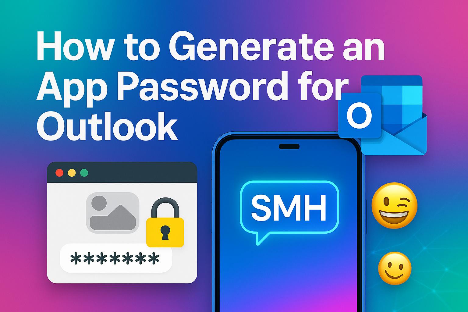 how to generate an app password for outlook​