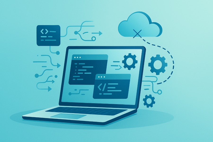 offline functional program for code and script generation​
